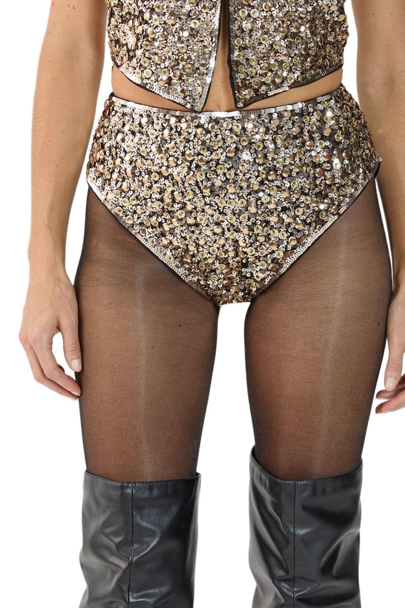Women's Cluster Hand Embellished Booty Shorts