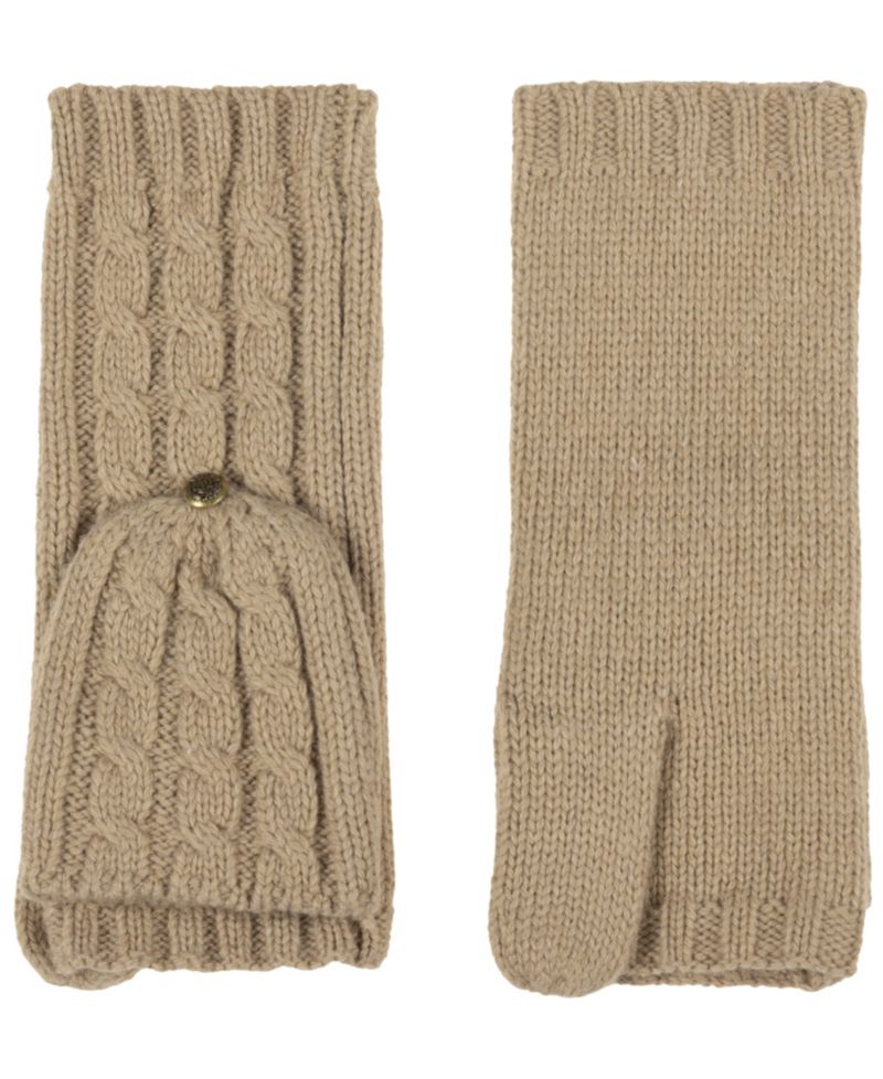 Core Cable Knit Pop Top Gloves