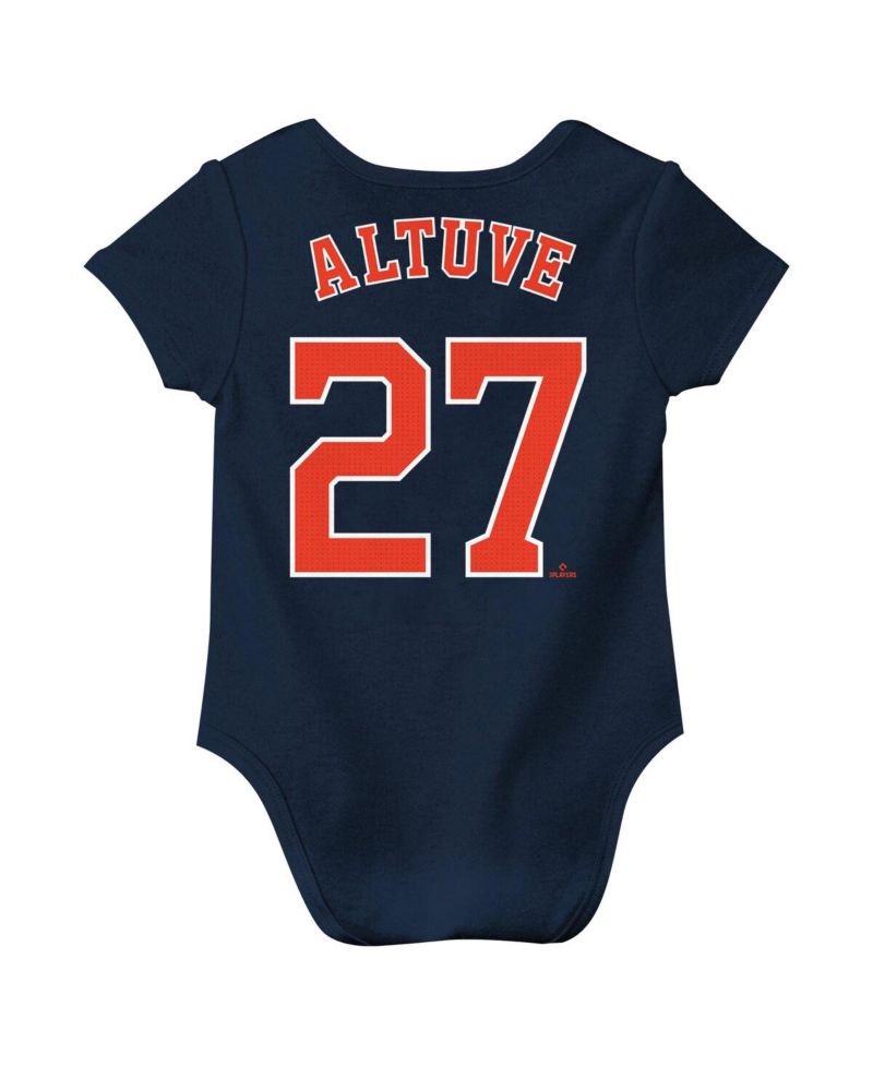 Baby Jose Altuve Navy Houston Astros Fuse Name & Number Bodysuit