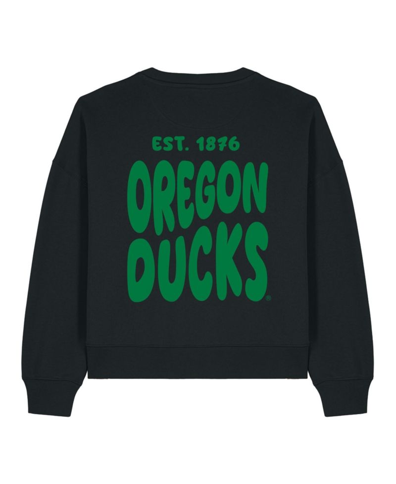 Women's Black Oregon Ducks Cloud Sweatshirt