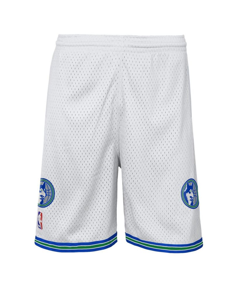 Big Boys and Girls White Minnesota Timberwolves Swingman Shorts