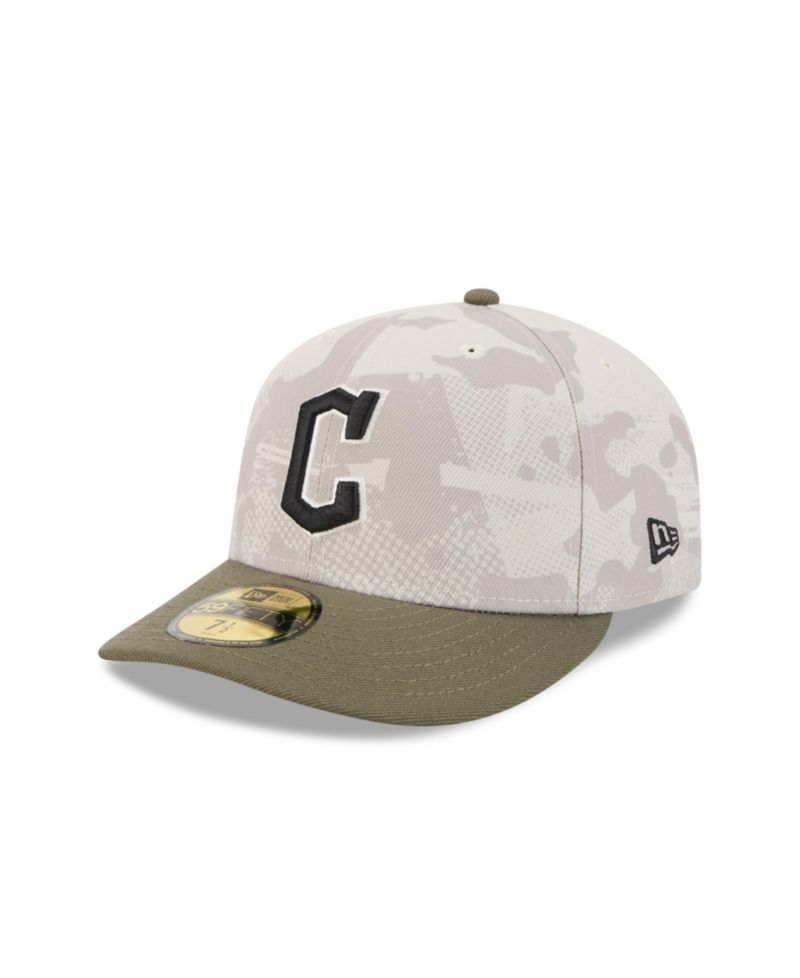 Men's Light Beige/Olive Cleveland Guardians 2025 Armed Forces Day 59FIFTY Fitted Hat