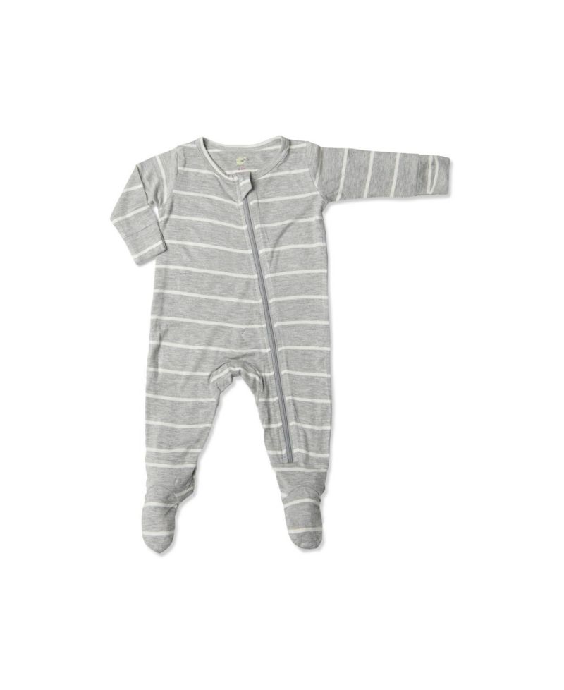 Baby Boys Grey by Everly Grey Long Sleeve Jersey Footie