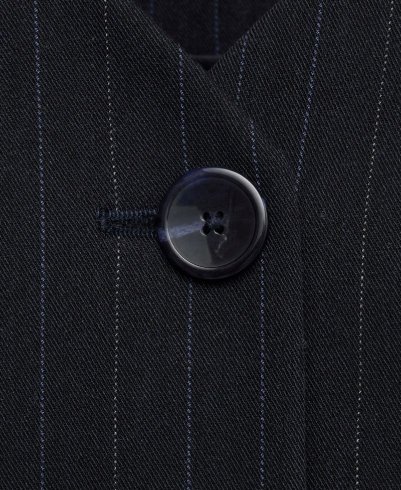 Women's Selection Pinstripe V-Neck Wool-Blend Blazer