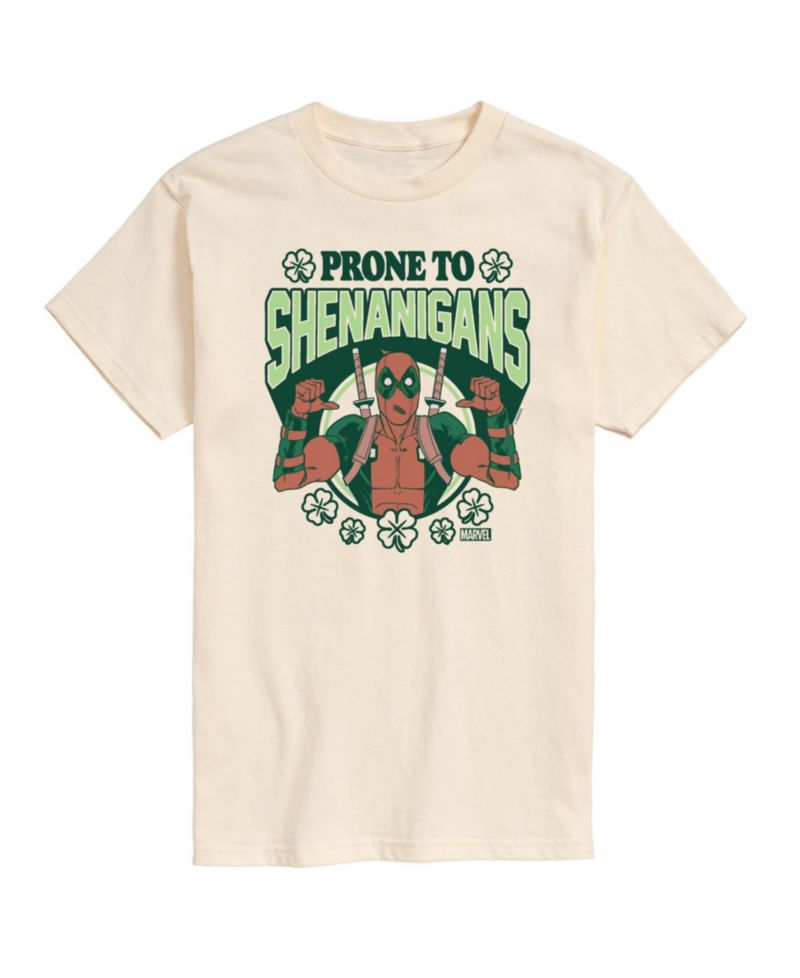 Men's Deadpool Prone To Shenanigans Short-Sleeve Graphic T-Shirt