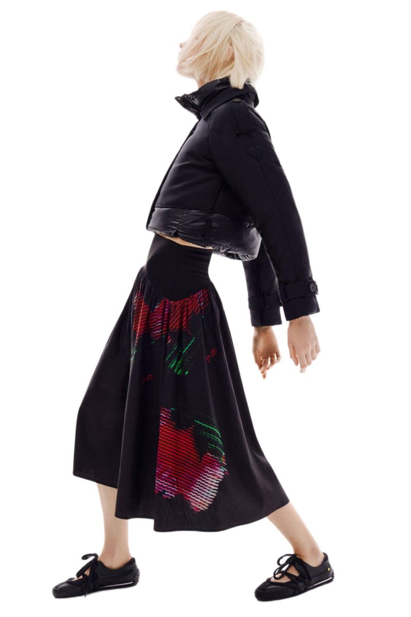 Women's Pixelated midi skirt