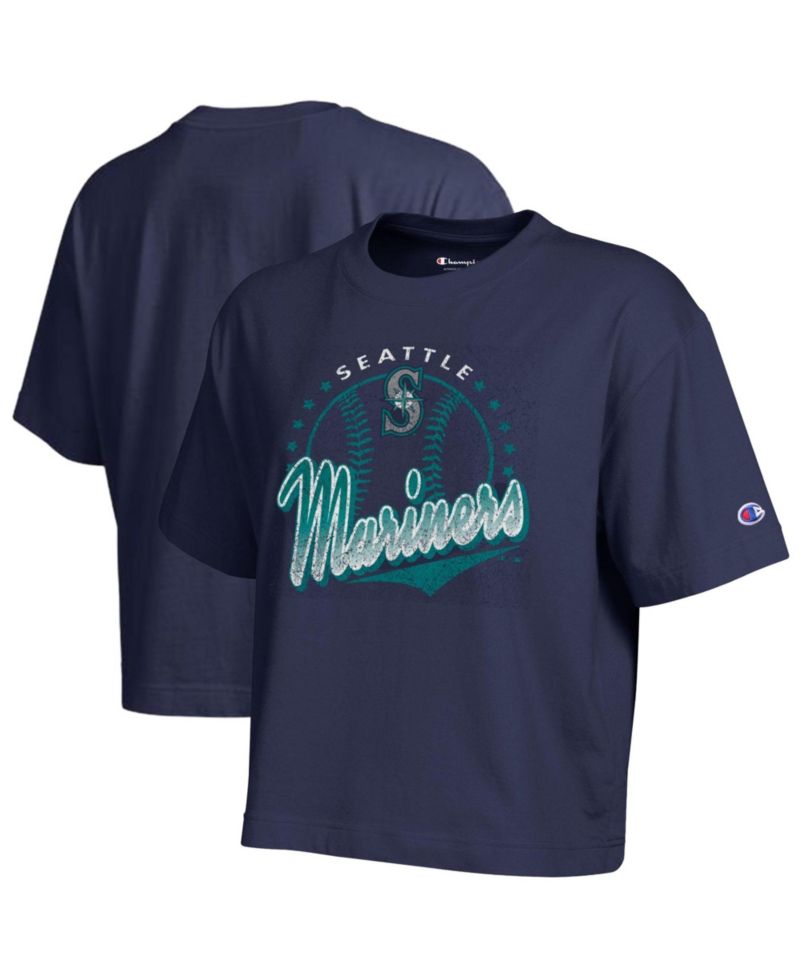 Women's Seattle Mariners Distressed Oversized T-Shirt