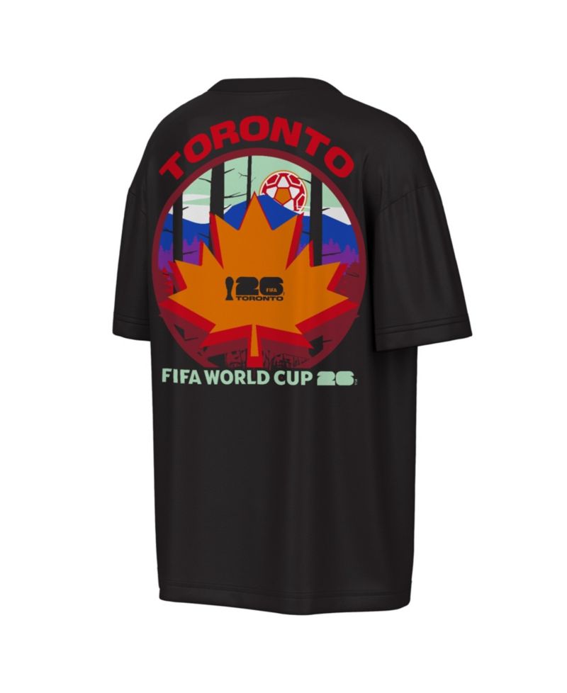 Men's Black FIFA World Cup 2026 Toronto Big City Poster T-Shirt