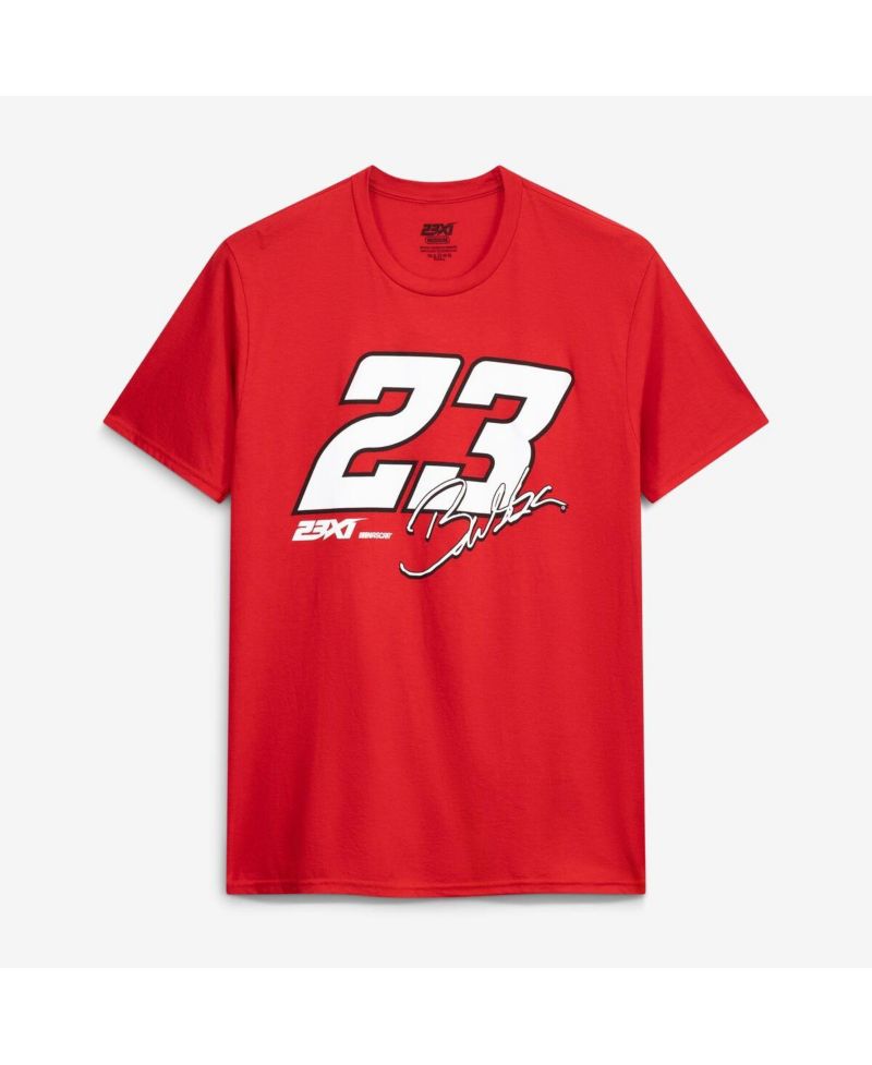 Мужская футболка Red Bubba Wallace 23 из трехслойной ткани