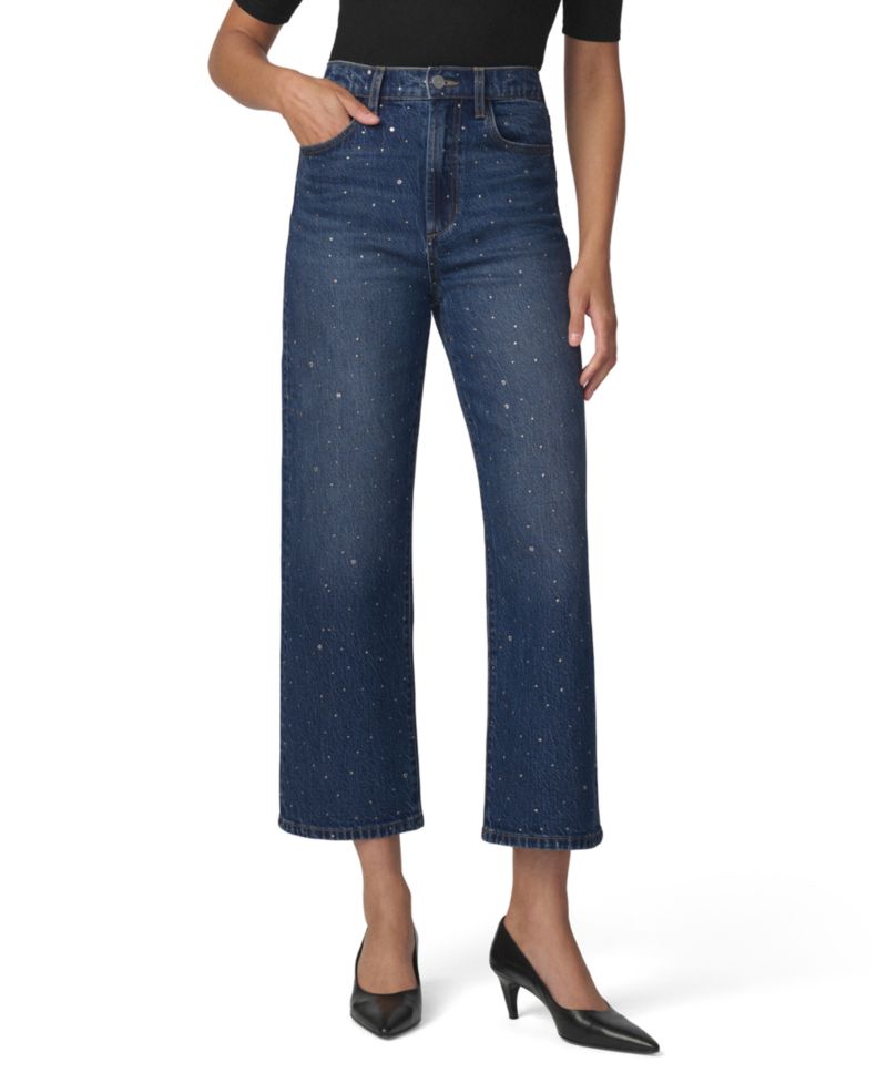 Women's Margot High-Waisted Straight-Leg Cropped Jeans