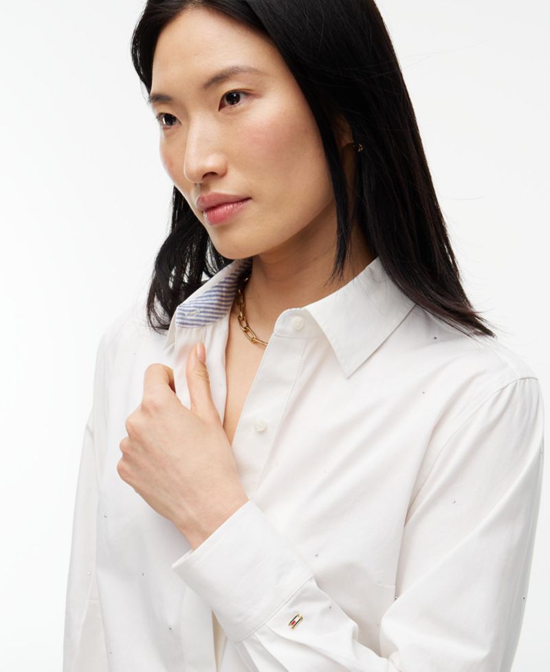 Women's Long-Sleeve Boxy Poplin Shirt