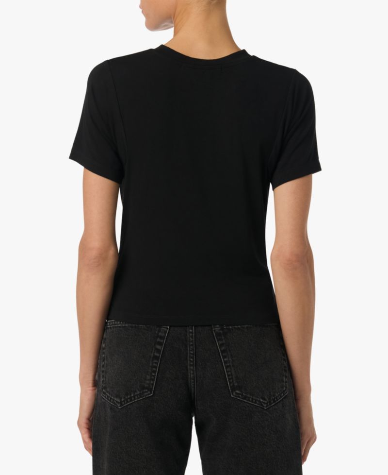 Women's Twist Wrap Crewneck Short-Sleeve T-Shirt