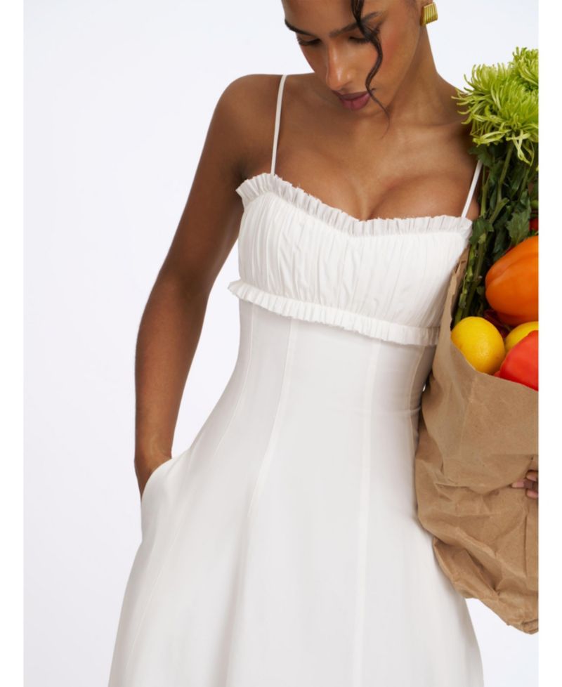 Women's Vicenta A-Line Ruched Midi Dress