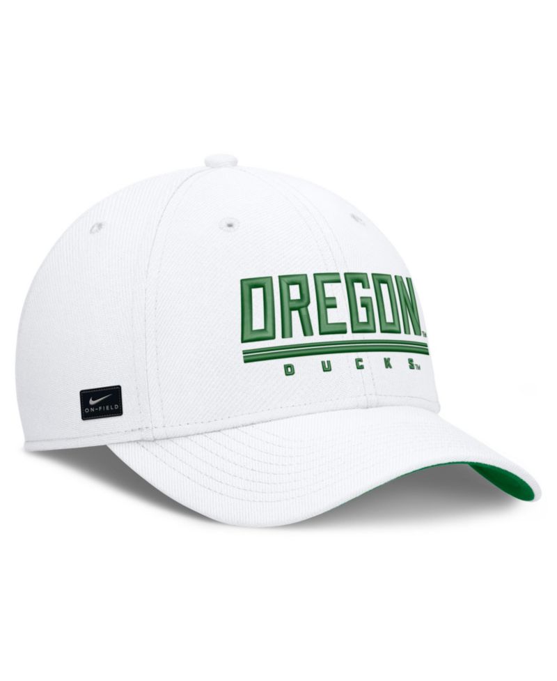 Men's White Oregon Ducks Game Day Rise Swooshflex Hat