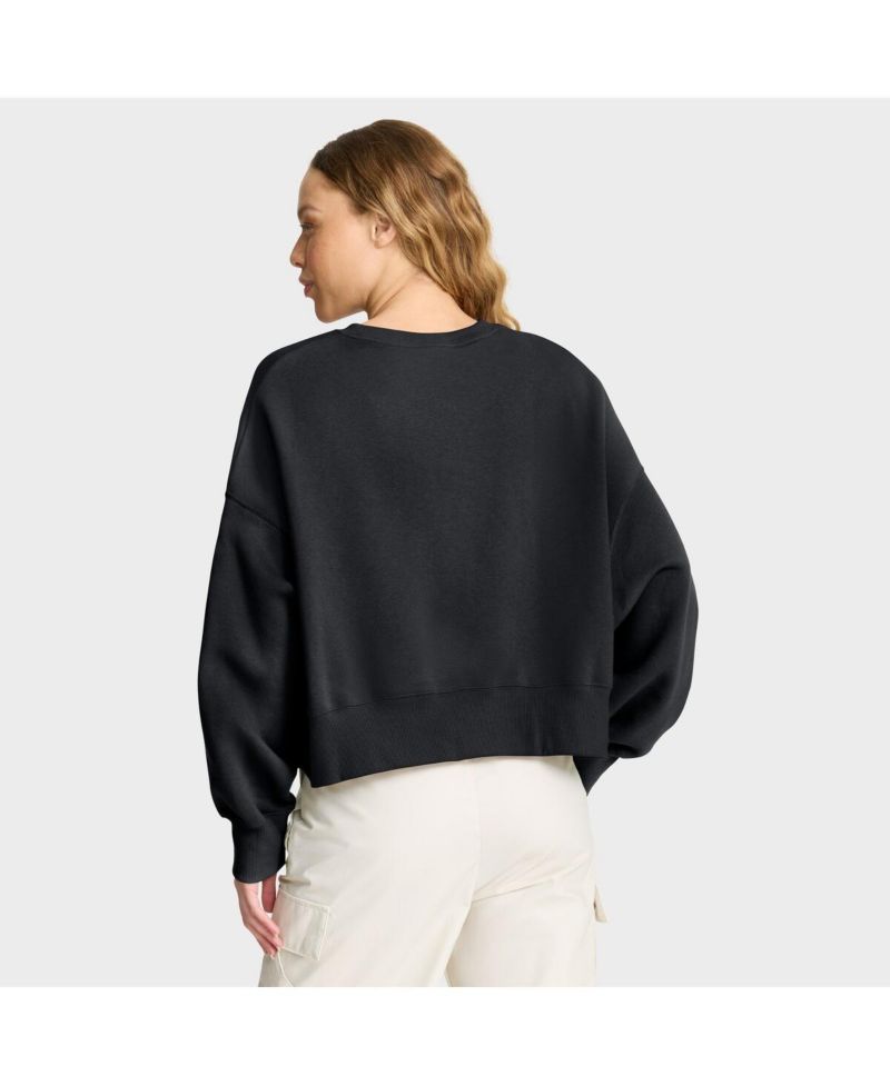 Women's Black Detroit Tigers Oversized Primetime Sweatshirt