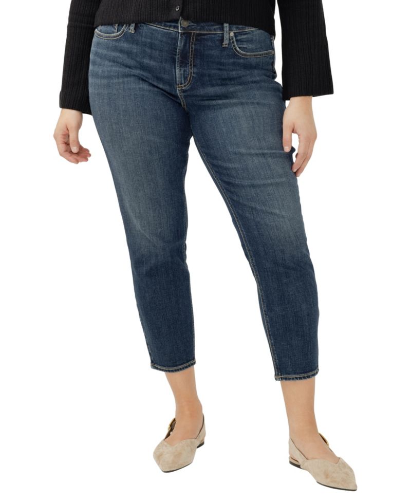 Plus Size Elyse Skinny Cropped Jeans