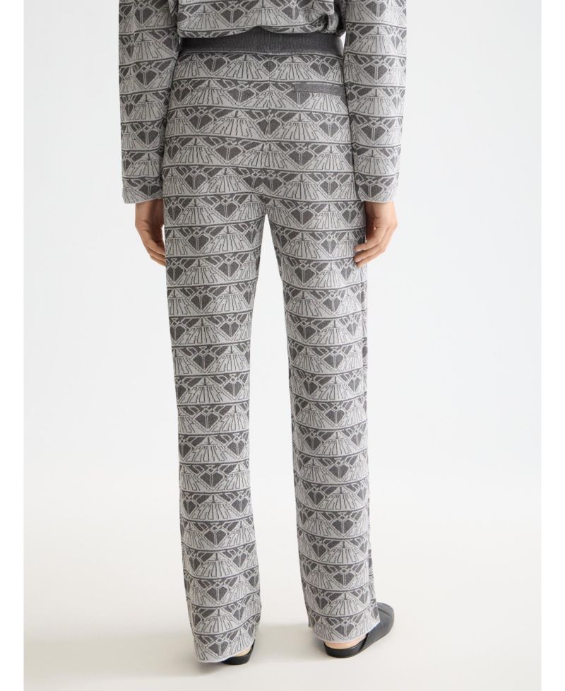 Women's Monogram Jacquard Knitted Trouser