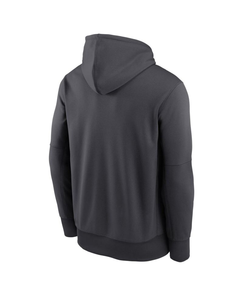 Men's Anthracite Jacksonville Jaguars Toss Sweep Performance Pullover Hoodie