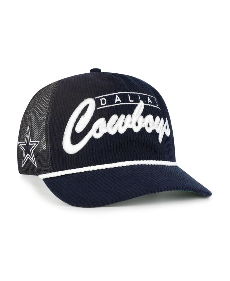 Men's Navy Dallas Cowboys Double Header Relaxed Corduroy Hitch Hat