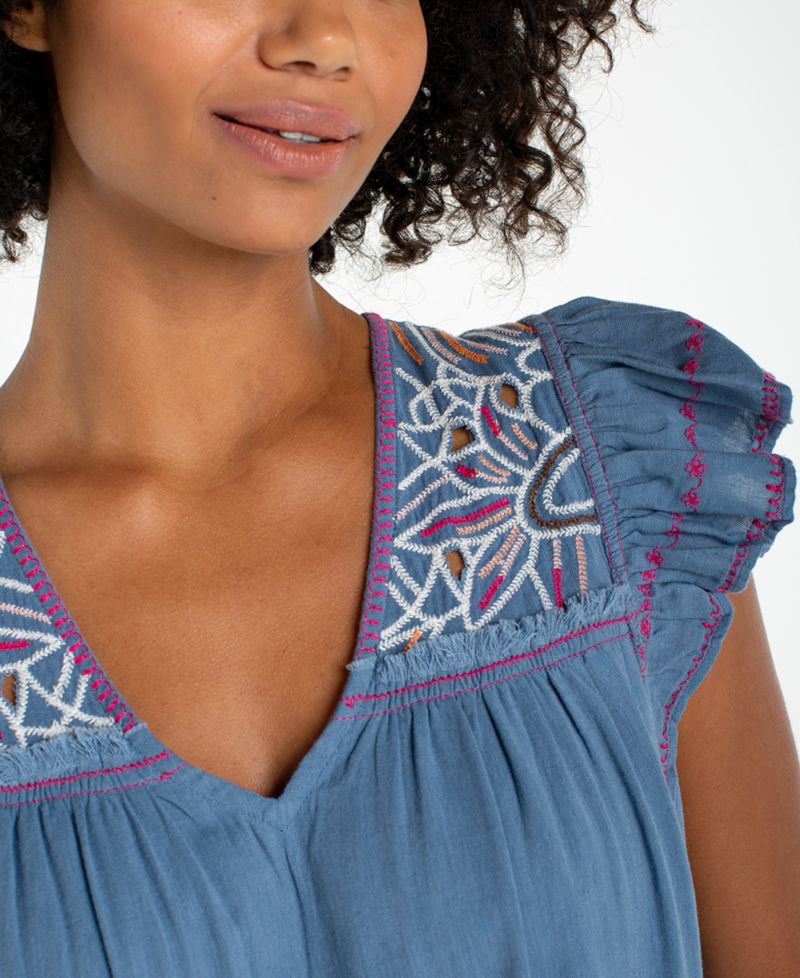 Women's V-Neck Woven Dress