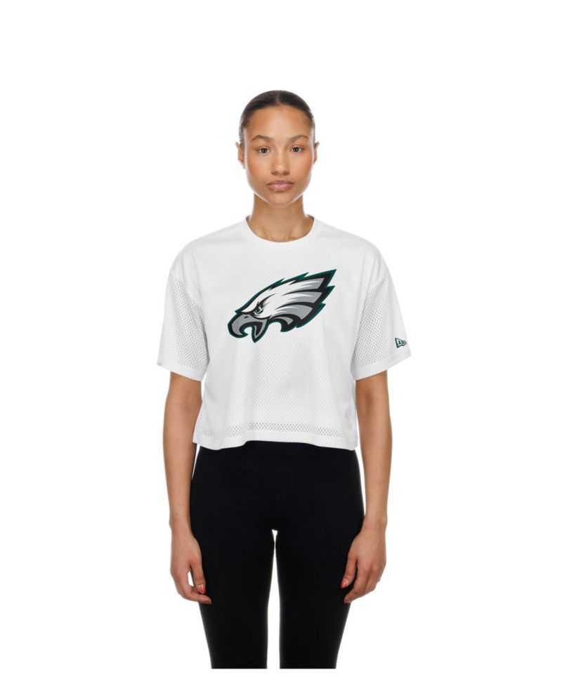 Women's Philadelphia Eagles Mesh Cropped T-Shirt
