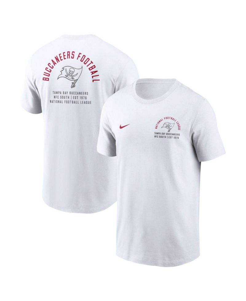 Men's White Tampa Bay Buccaneers Split Logo T-Shirt