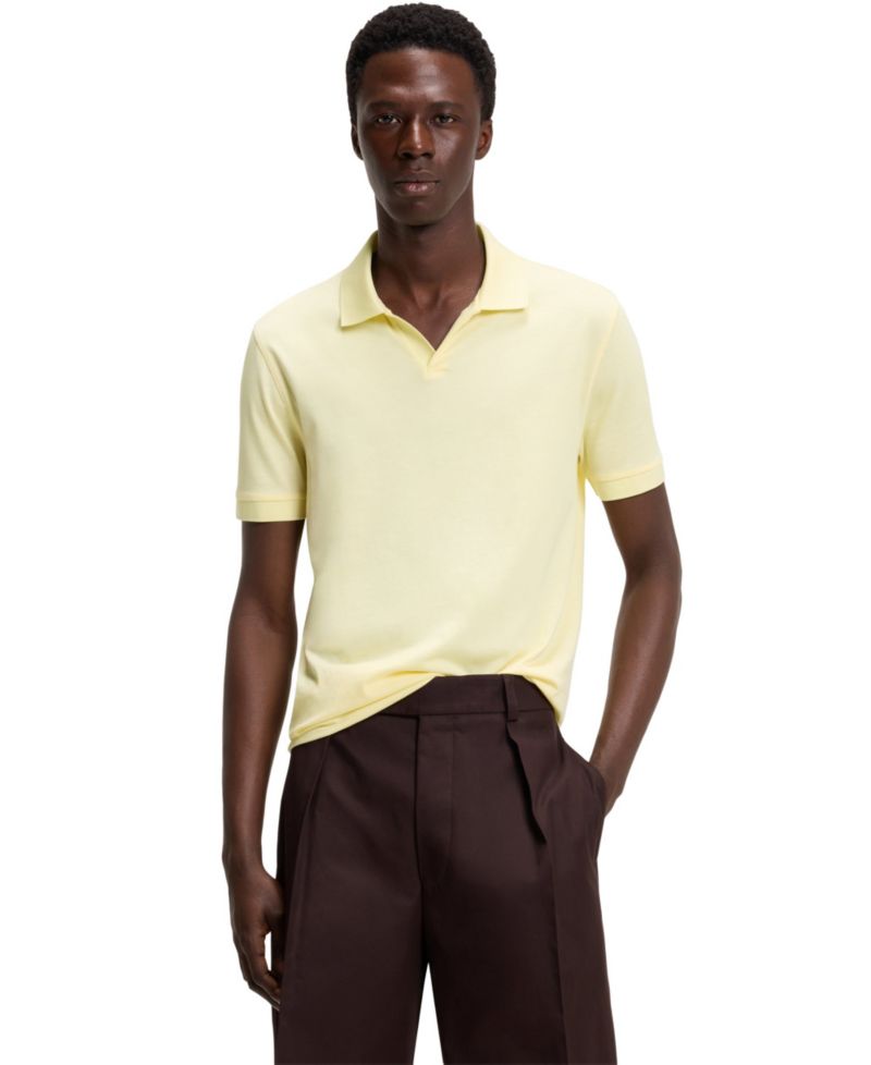 BECKHAM x BOSS Men's Cotton Silk Polo Shirt
