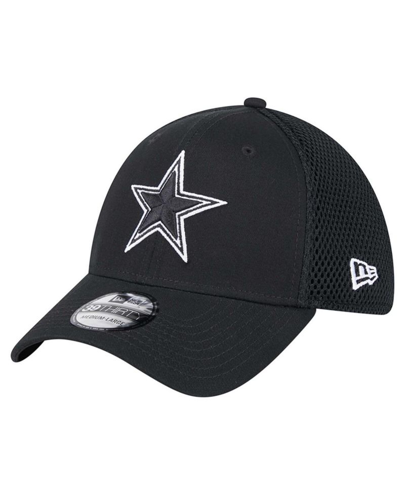 Men's Black Dallas Cowboys Main B-Dub Neo 39THIRTY Flex Hat