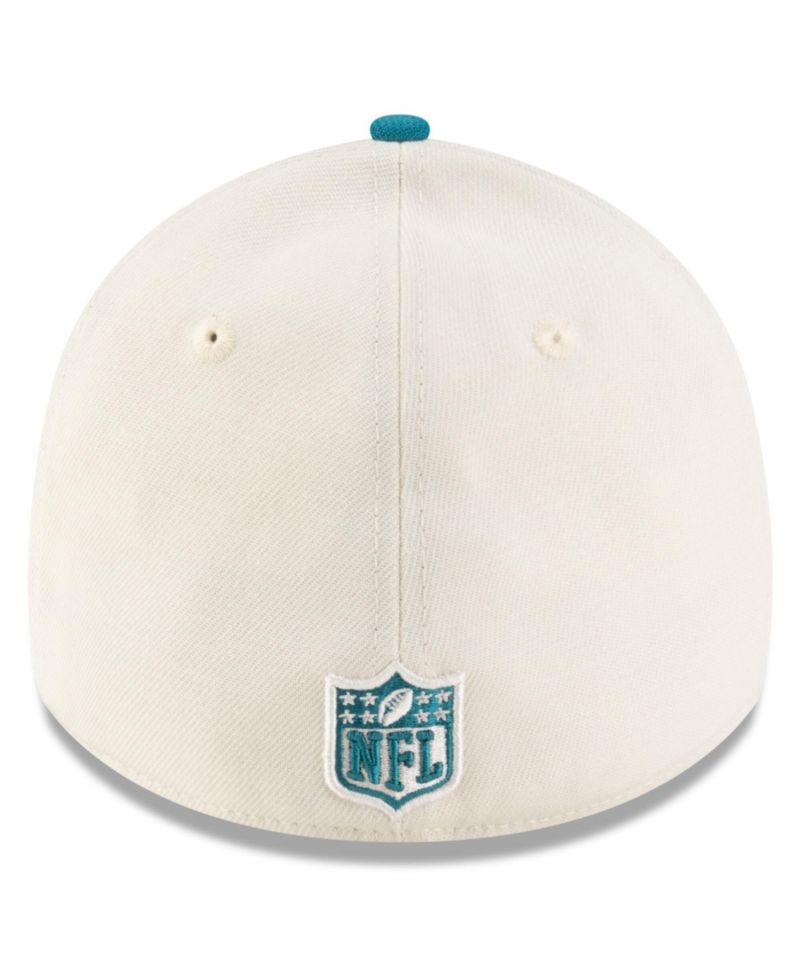 Men's Cream/Teal Jacksonville Jaguars 2025 NFL Draft 39THIRTY Flex Hat
