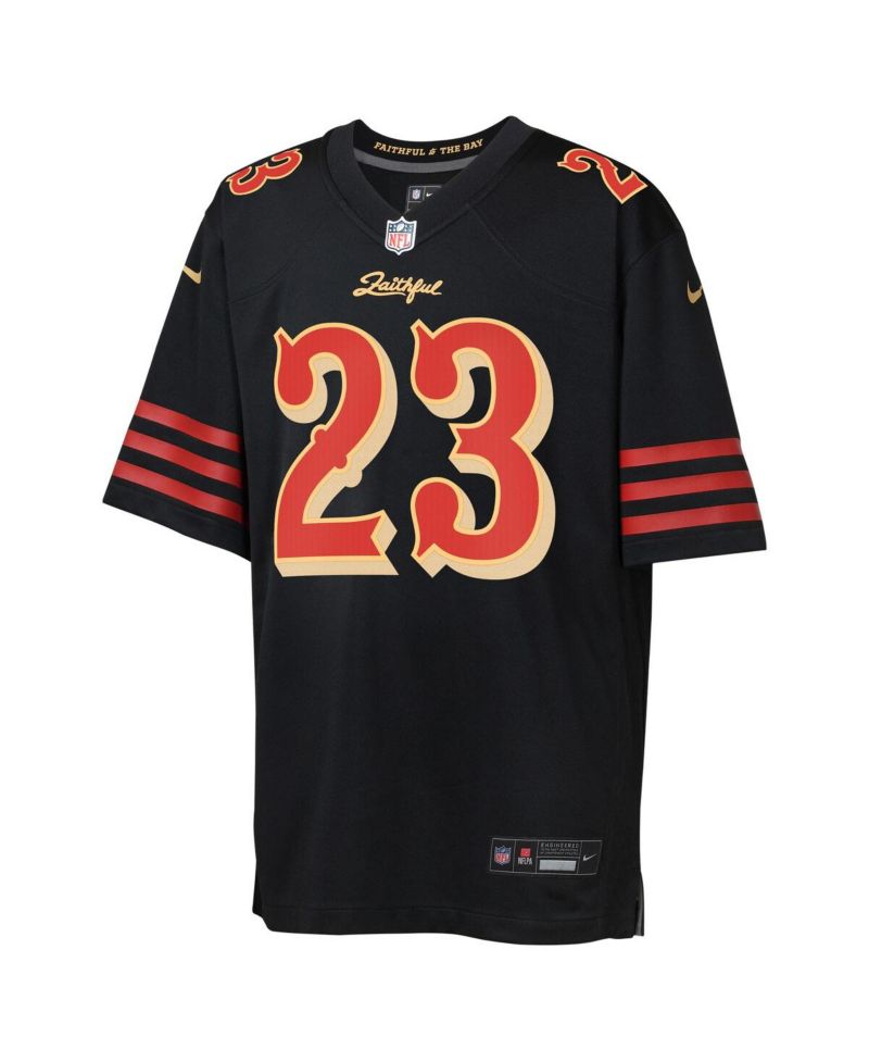 Big Boys and Girls Christian McCaffrey Black San Francisco 49ers 2025 Rivalries Collection Game Jersey