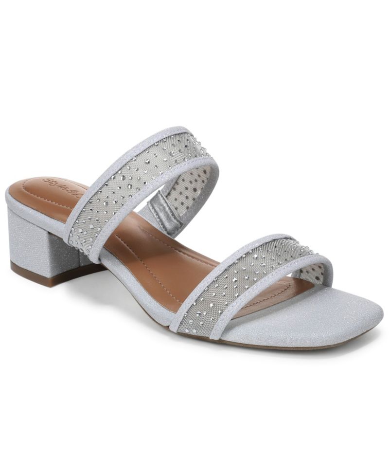 Women's Violettt Two Band Mesh Evening Slip-On Sandals