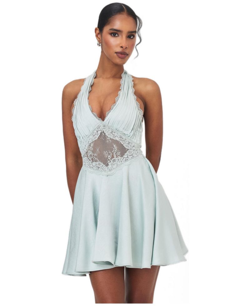 Women's Rianna Halter Fit & Flare Mini Dress