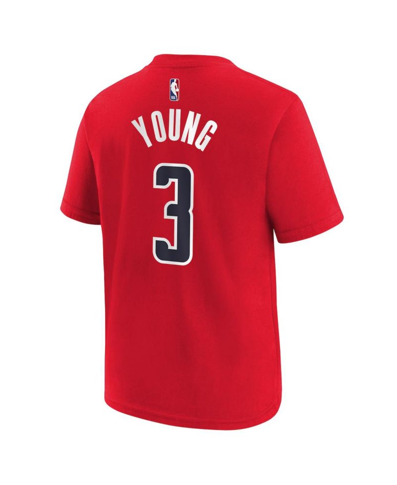 Big Boys and Girls Trae Young Red Washington Wizards 2026 Name & Number T-Shirt