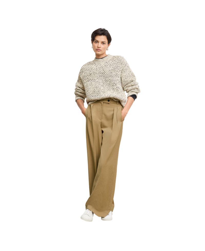 Bia Pleated Trouser - Air Twill