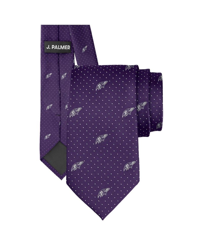 Men's Baltimore Ravens Game Day Polka Dot Tie