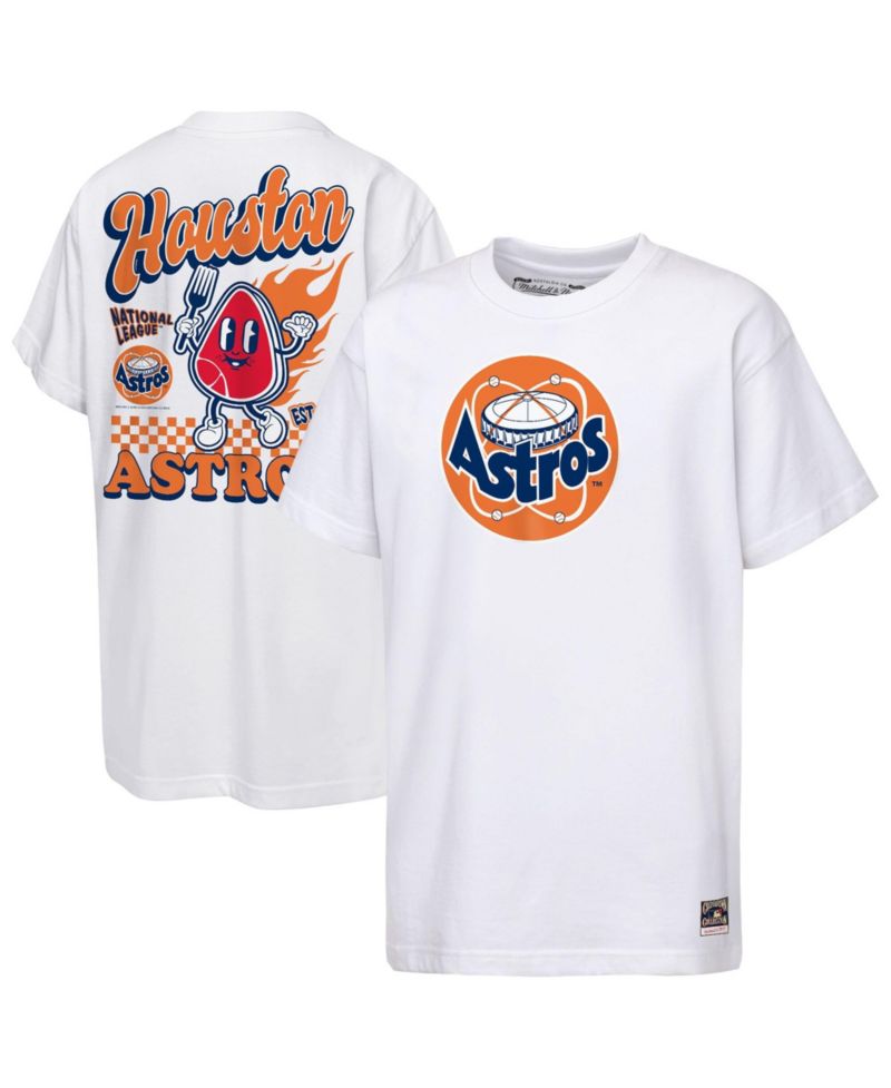Big Boys and Girls White Houston Astros Cooperstown Concession T-Shirt