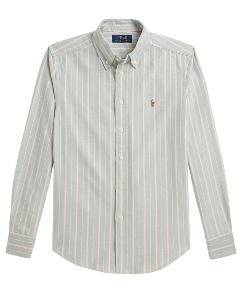 Boys' 8-20 Striped Cotton Oxford Shirt