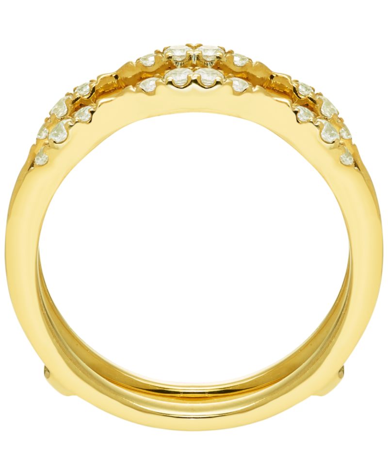 Diamond Guard Ring (1/4 ct. t.w.) in 14k Yellow Gold