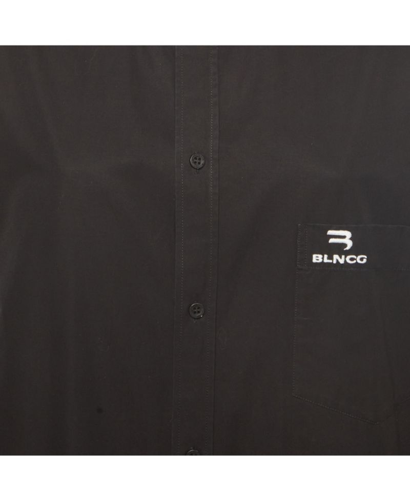 Women's Oversized Logo-Embroidered Cotton Button-Down Shirt