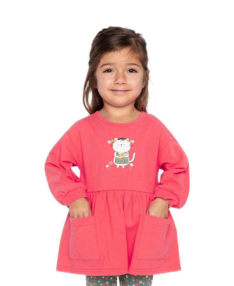 Little and Big Girl 6-8 Cotton Tunic