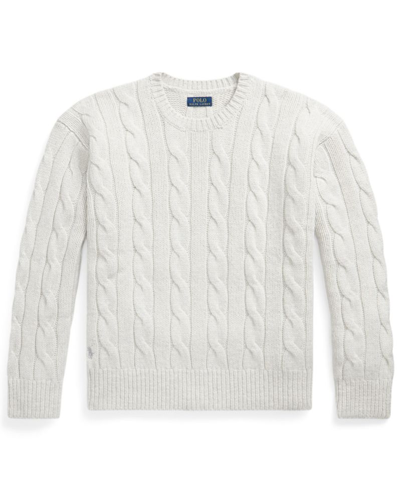 Men's Relaxed-Fit Cable-Knit Sweater