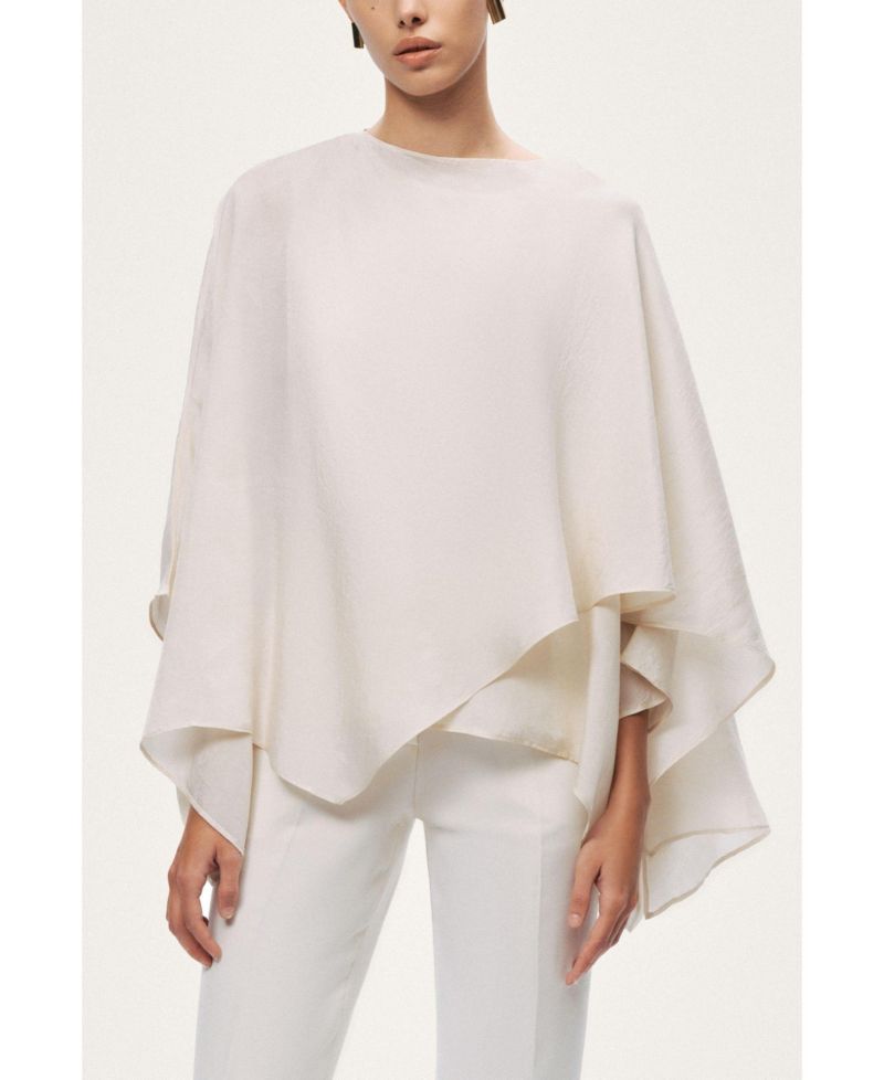 Women's Fluid Cape Blouse