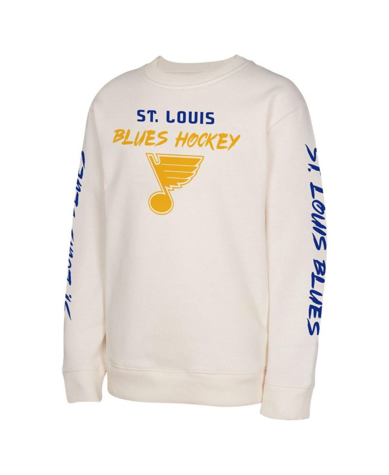 Big Boys and Girls Cream St. Louis Blues Star Power Pullover Sweatshirt