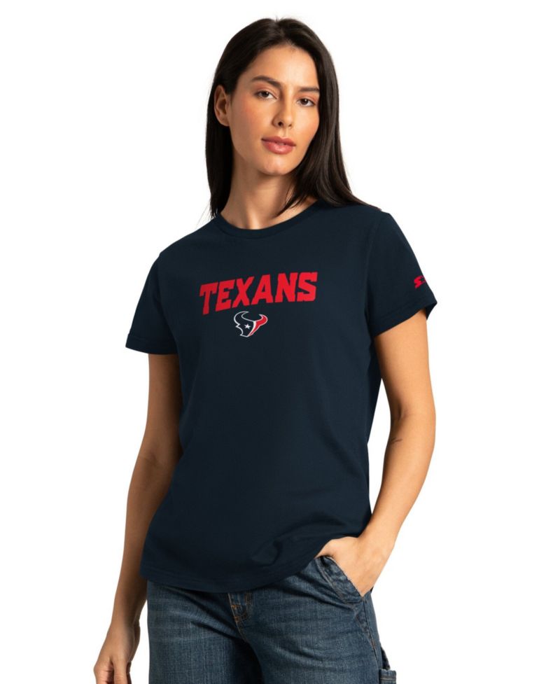 Women's Navy/Ash Houston Texans Short Sleeve Long Sleeve T-Shirt Combo Pack