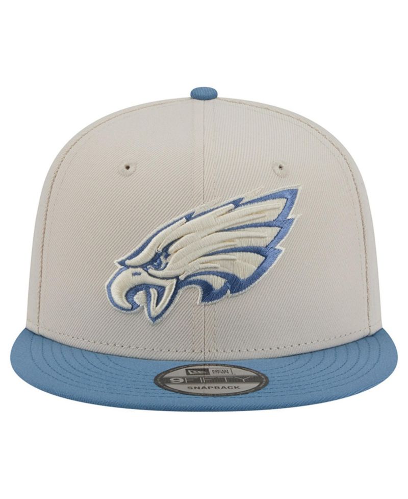 Men's Cream/Blue Philadelphia Eagles Color Pack Two-Tone 9FIFTY Snapback Hat