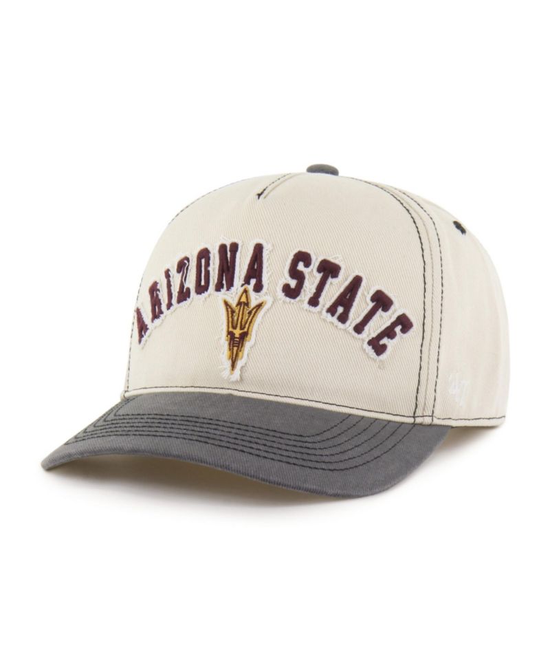Men's and Women's '47 Tan/Black Arizona State Sun Devils Well-Worn Calderwood Hitch Adjustable Hat