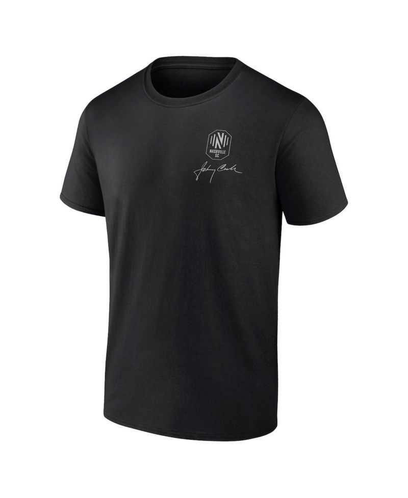 Men's Black Nashville SC Johnny Cash Oval T-shirt