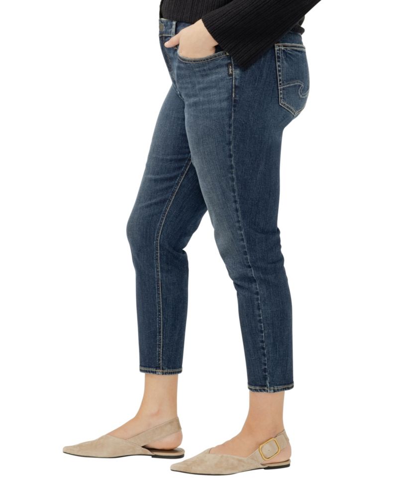 Plus Size Elyse Skinny Cropped Jeans