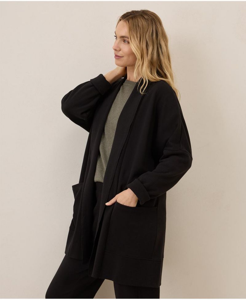 Women's Organic Cotton Airplane Wrap Cardigan -