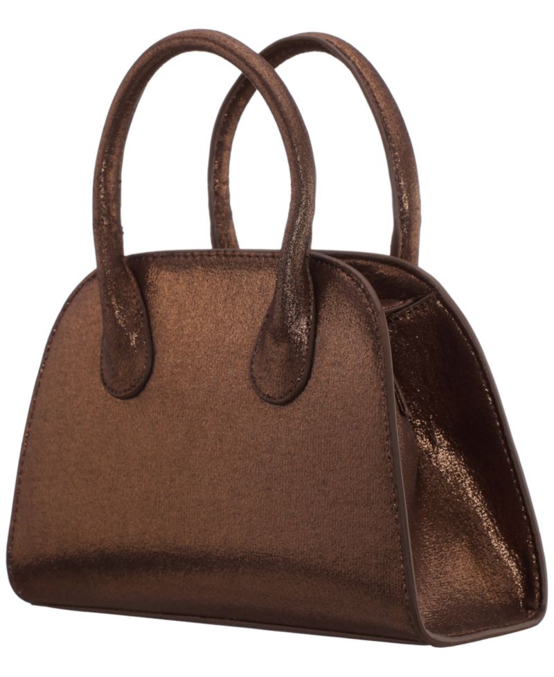 Ainsley Metallic Small Bowling Shoulder Handbag